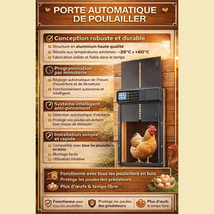 Porte automatique poulailler | Nova™ Pro