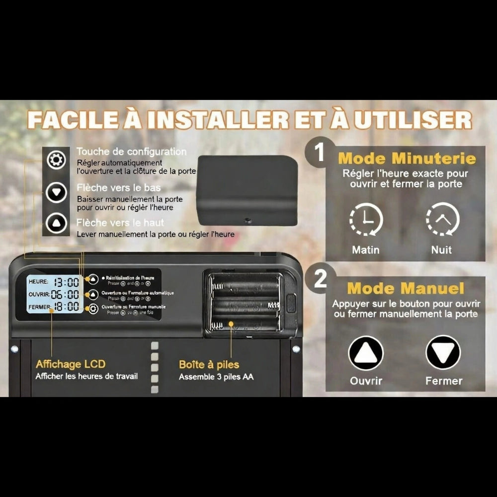 Porte automatique poulailler | Nova™ Pro